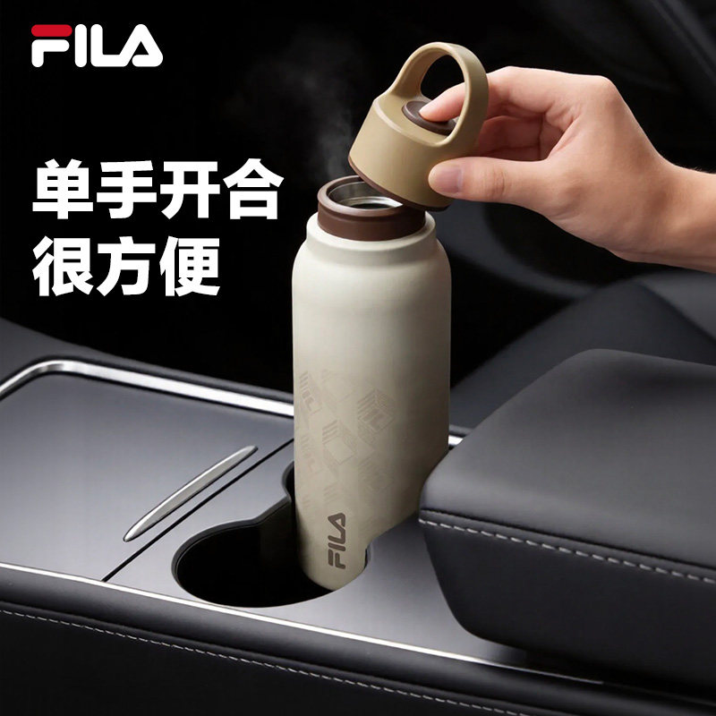 保温杯|FILA 斐乐不锈钢运动新款保温杯便携男子女开车杯休闲水