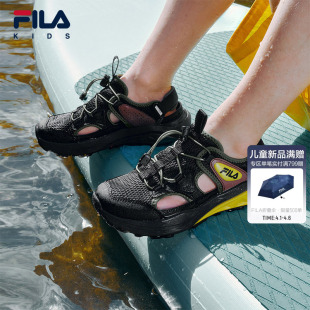 男女童大童包头透气户外猎豹鞋 FILA 款 夏季 KIDS斐乐童鞋 儿童凉鞋