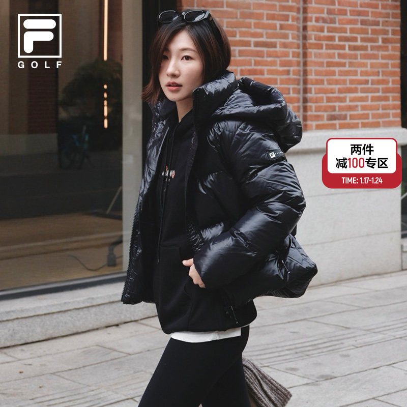 鹅绒FILA飞羽斐乐女士轻量羽绒服2025冬新款宽松保暖运动外套短款,运动服/休闲服装,运动羽绒服,淘宝优惠券,粉丝福利购,淘宝优惠卷