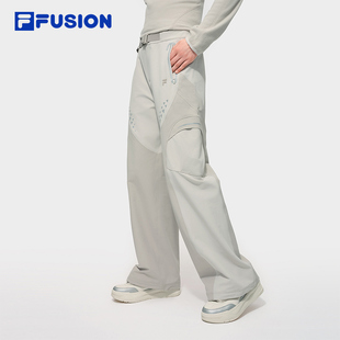 宽松休闲裤 赵露思同款 女2025冬新款 FUSION斐乐潮牌梭织长裤 FILA