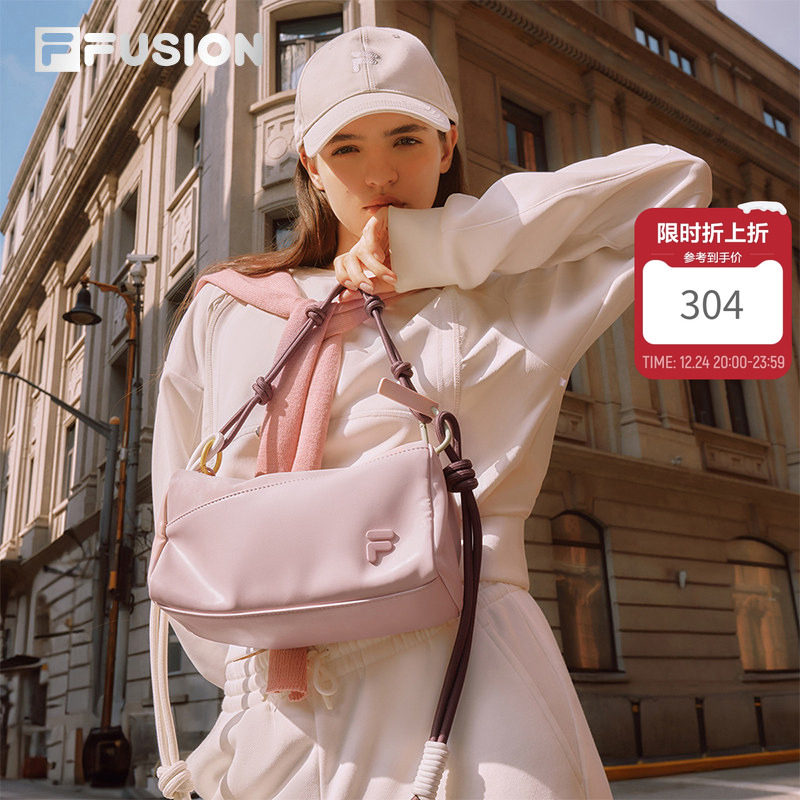 【方糖吐司包】FILA FUSION斐乐女士包包斜挎包新款相机包