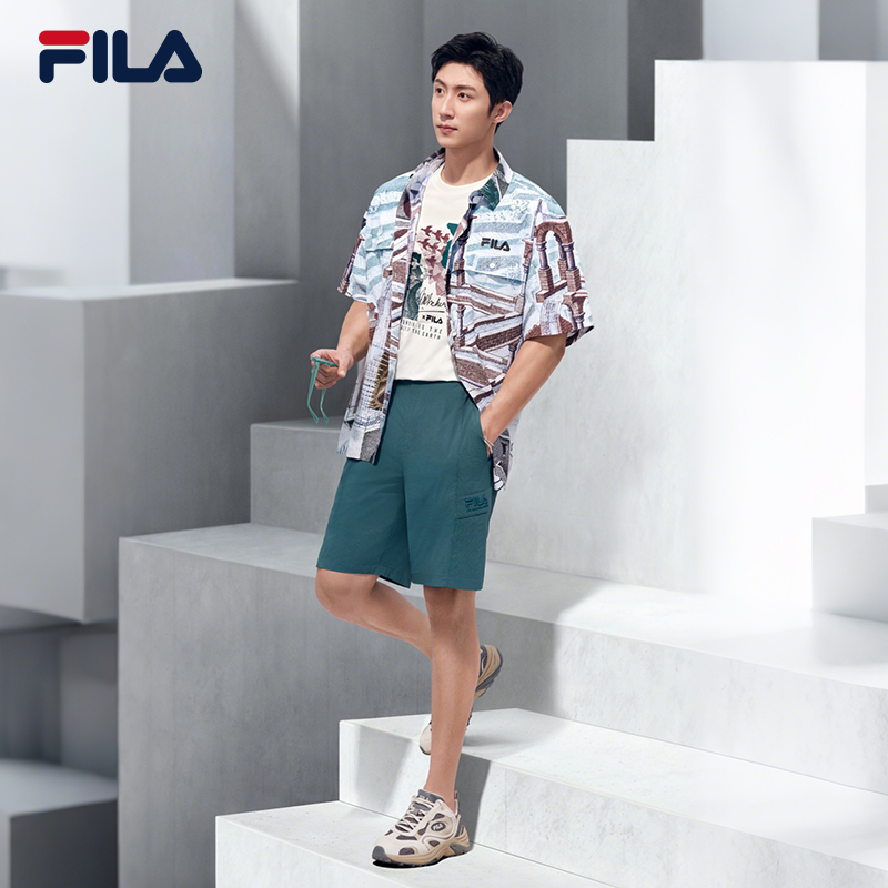 黄景瑜同款FILA斐乐官方运动短裤