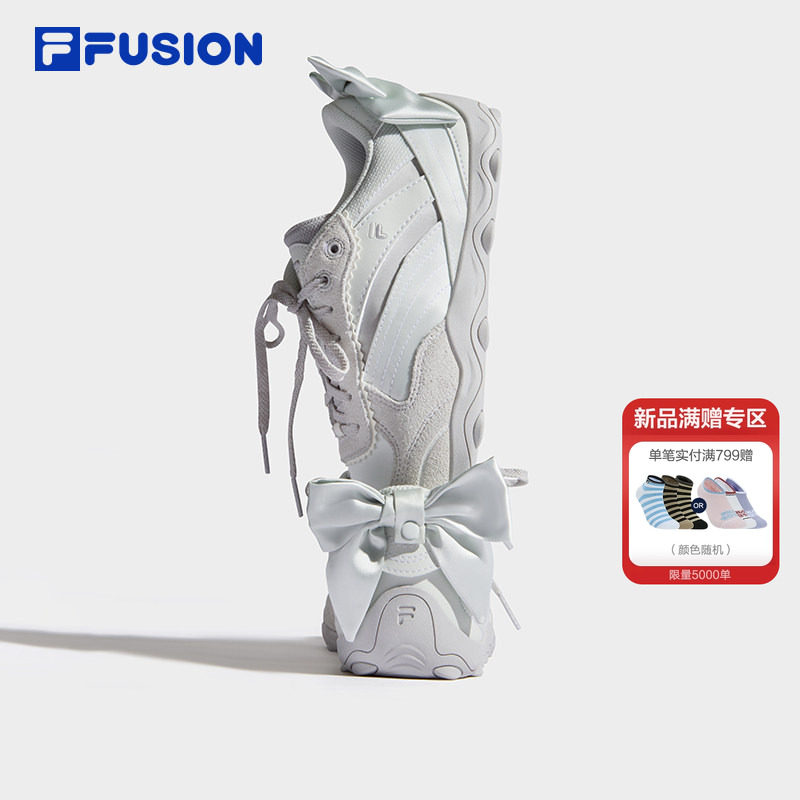 FILA薄巧鞋丨FLORA蝴蝶结 FILA FUSION 斐乐女鞋芭蕾鞋新款德训鞋