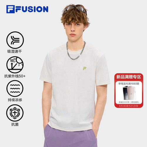 FILAFUSION斐乐男士针织短袖衫