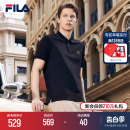 透气休闲通勤运动T恤上衣 FILA POLO衫 斐乐翻领短袖 男2024夏季 新款