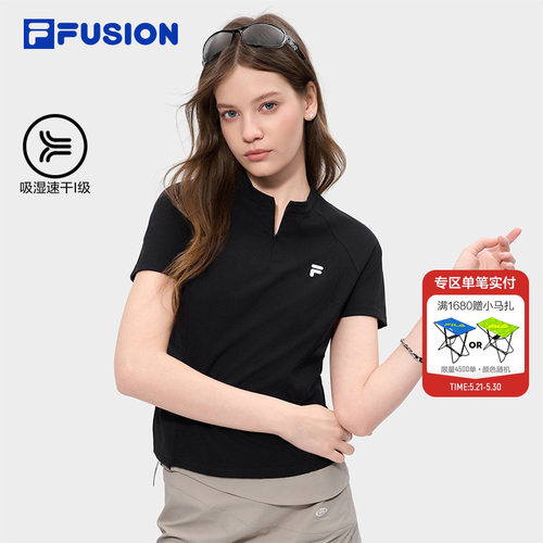 FILAFUSION斐乐女士针织短袖衫