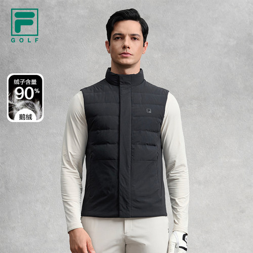 FILA斐乐官方羽绒马甲运动保暖