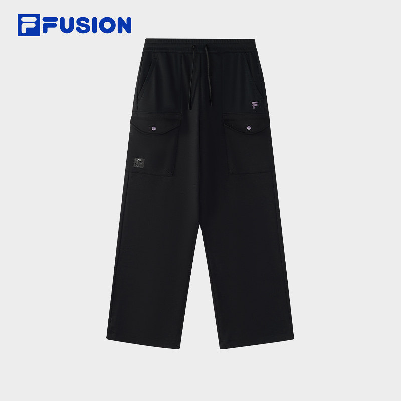 FILA FUSION斐乐潮牌针织长裤女2025冬季新款时尚休闲宽松直筒裤,运动服/休闲服装,运动长裤,淘宝优惠券,粉丝福利购,淘宝优惠卷