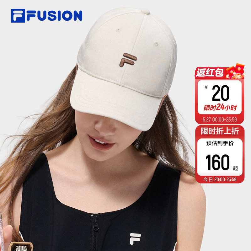 白白帽|FILA FUSION斐乐帽子情侣款棒球帽26夏季新款鸭