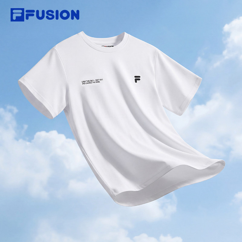 FILA FUSION斐乐速干短袖衫2026夏季新款男装跑步训练