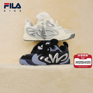 2025冬季 儿童板鞋 新款 男女大童橄榄鞋 FILA 休闲鞋 KIDS斐乐童鞋