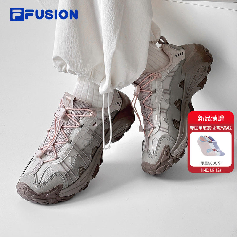 山脉鞋2丨FILA FUSION斐乐潮牌女鞋老爹鞋新款户外徒步登