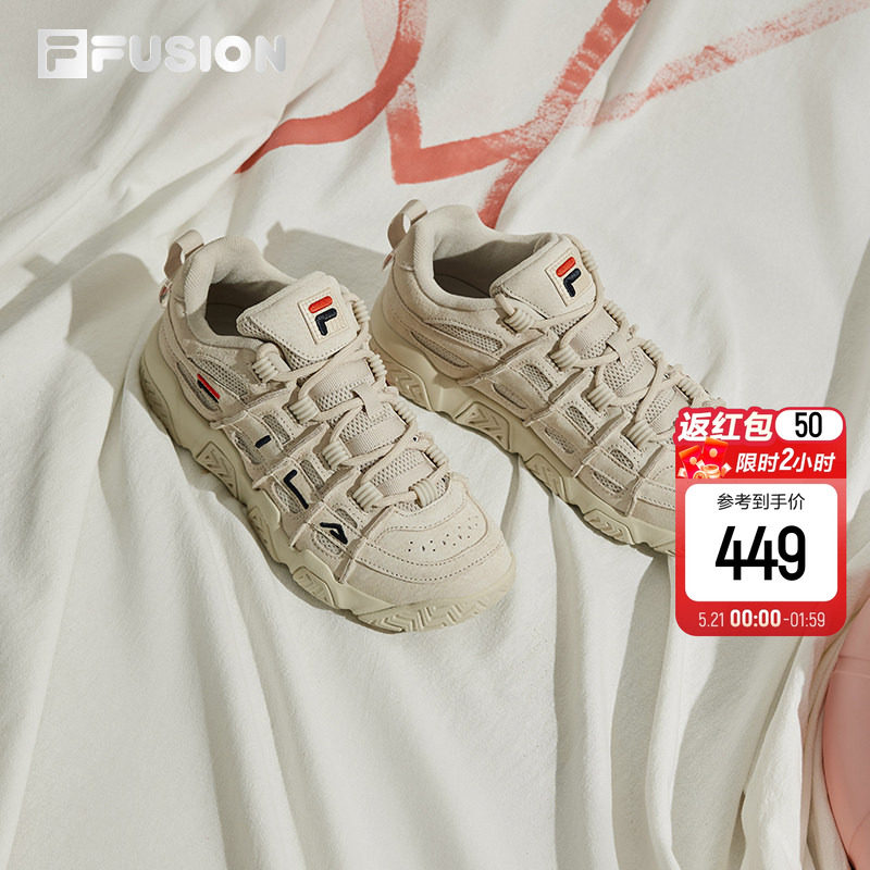 FILA FUSION 斐乐篮球鞋女鞋休闲老爹鞋运动鞋情侣复古面