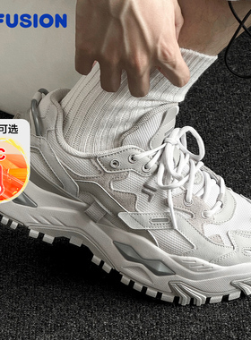 FILA FUSION 斐乐硬糖男鞋厚底增高鞋新款老爹鞋男士加绒运动鞋子