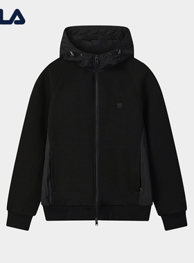 FILA MILANO斐乐官方男针织连帽外套25冬新时尚休闲简约宽松上衣