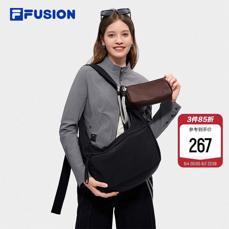 子母包|FILA FUSION斐乐包包新款二合一懒人包单肩包腋下