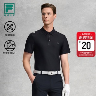 2026春新款 POLO衫 高尔夫运动凉感防晒上衣 斐乐官方男子短袖 FILA