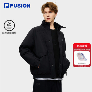 FILA 时尚 FUSION斐乐潮牌棉服男2026春新款 休闲宽松保暖夹克外套