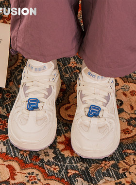 旋律鞋丨FILA FUSION斐乐潮牌女鞋厚底面包板鞋2026新款休闲鞋子