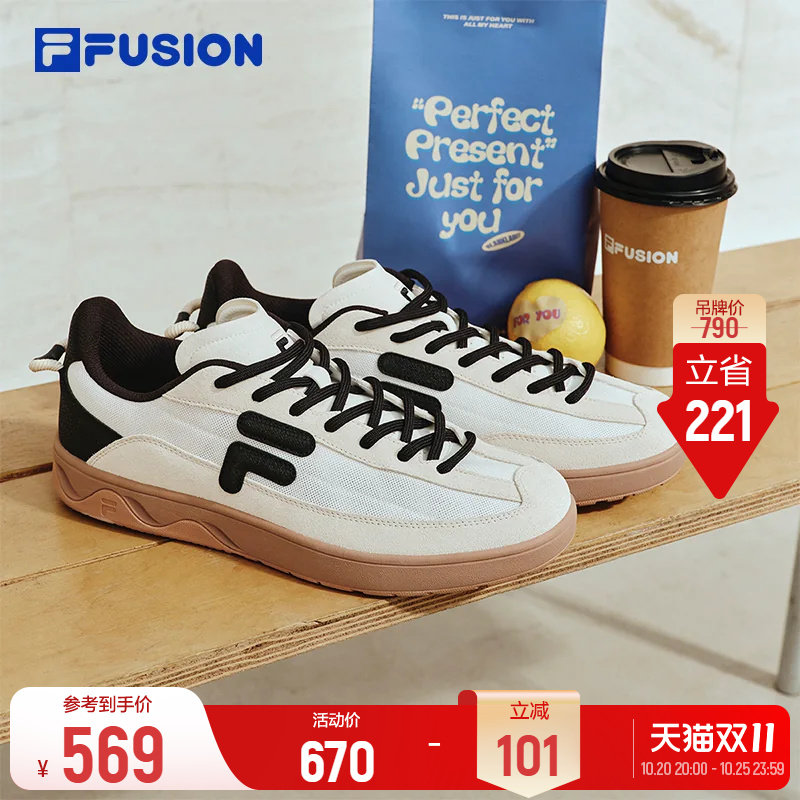 斐乐星砾鞋丨FILA FUSION 德训鞋情侣板鞋2026秋季男
