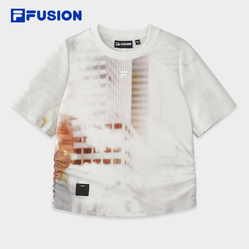 FILAFUSION斐乐女士针织短袖衫