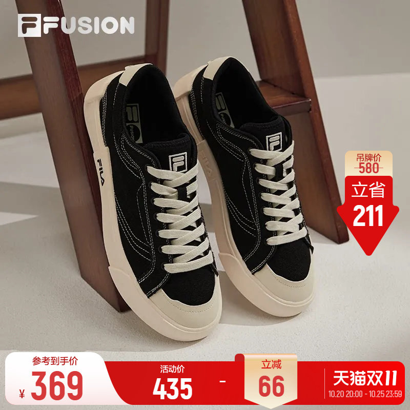 斐乐POP帆布鞋丨FILA FUSION情侣经典帆布鞋女鞋休闲鞋