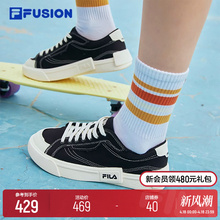 FILA FUSION斐乐官方POP复古帆布鞋女鞋运动鞋休闲板鞋男鞋