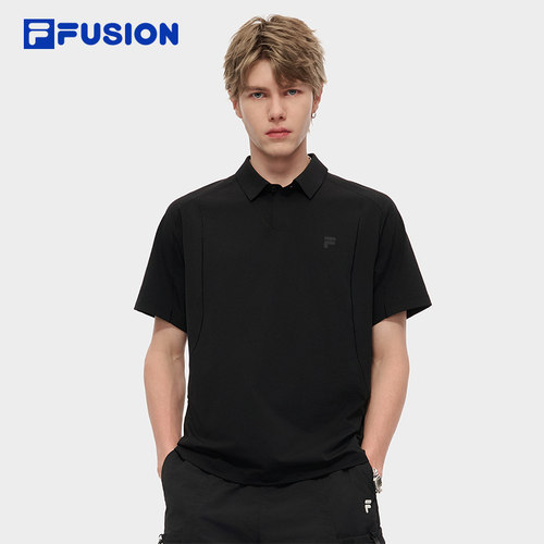 FILAFUSION斐乐针织短袖POLO衫