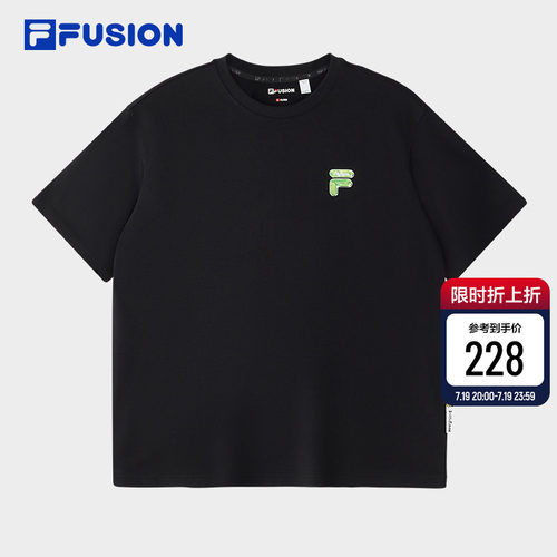 FILAFUSION斐乐潮牌针织短袖衫