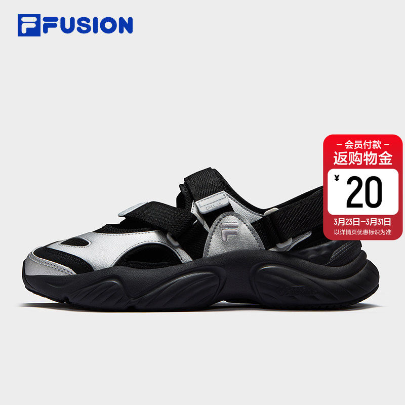 FILA FUSION 斐乐潮牌男鞋休闲鞋子凉鞋夏季玛丽珍女鞋透