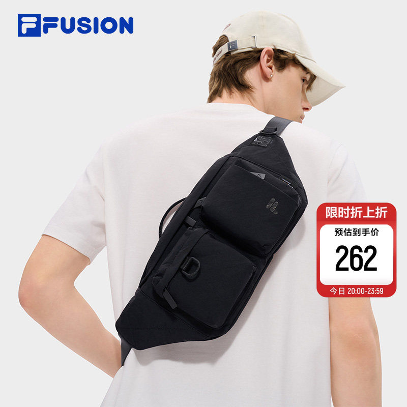FILA FUSION斐乐包包情侣款腰包2026夏新款时尚休闲单