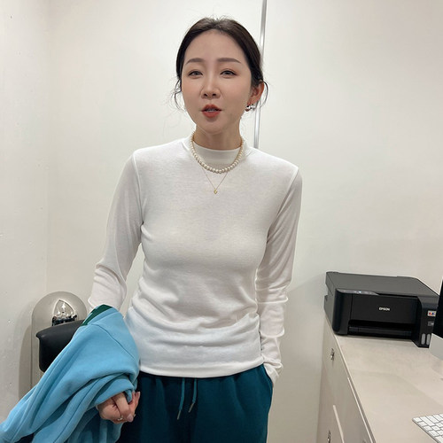 韩版百搭基础款小立领