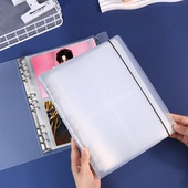 大B5磨砂PP活页卡册拍立得镭射票追星收纳收藏小卡20丝内页相册本