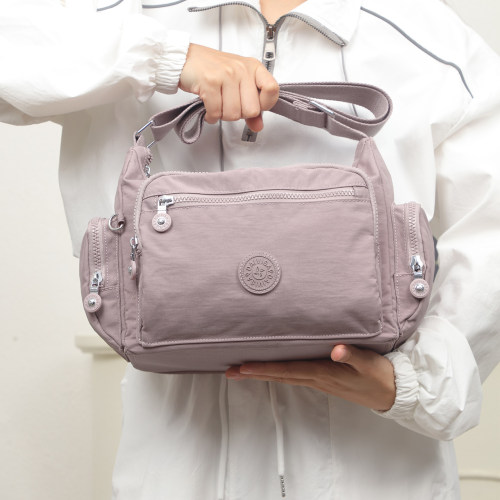 2025新款尼龙布包单肩斜挎包休闲百搭防水女包轻便大容量旅游背包