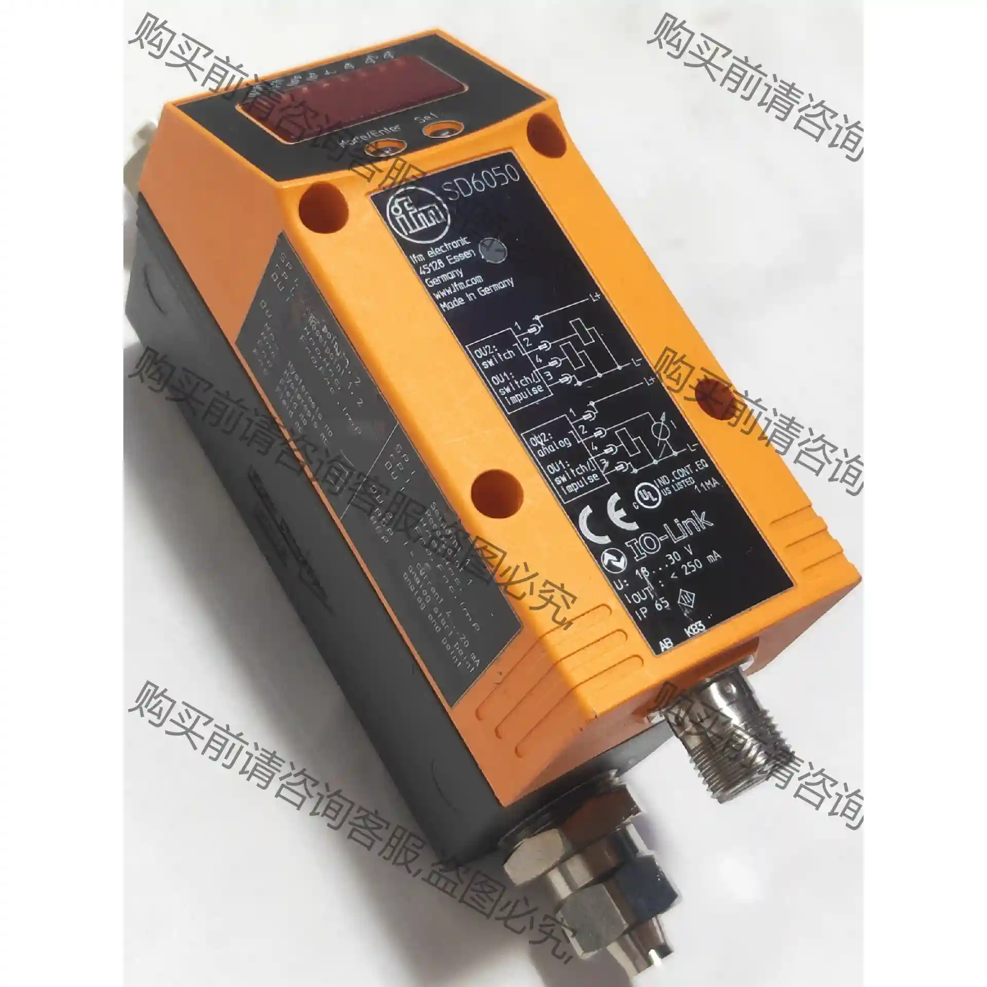 原装IFM易福门压缩空气流量计 SD6050 SDR12DG 先议价 包上机好用