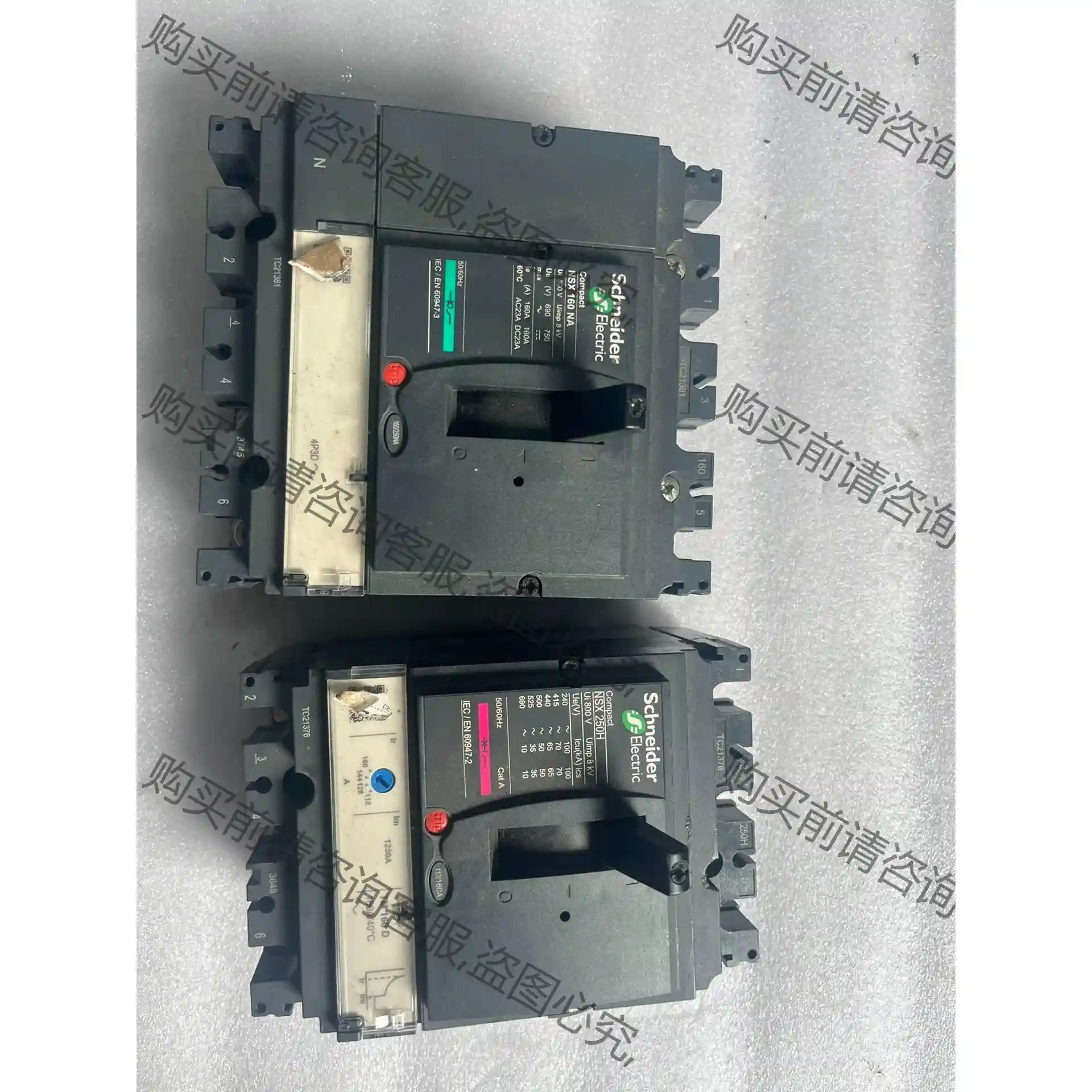 施耐de断路器NSX160NA跟NSX-250H，拆机包功能， 先议价 包上机好