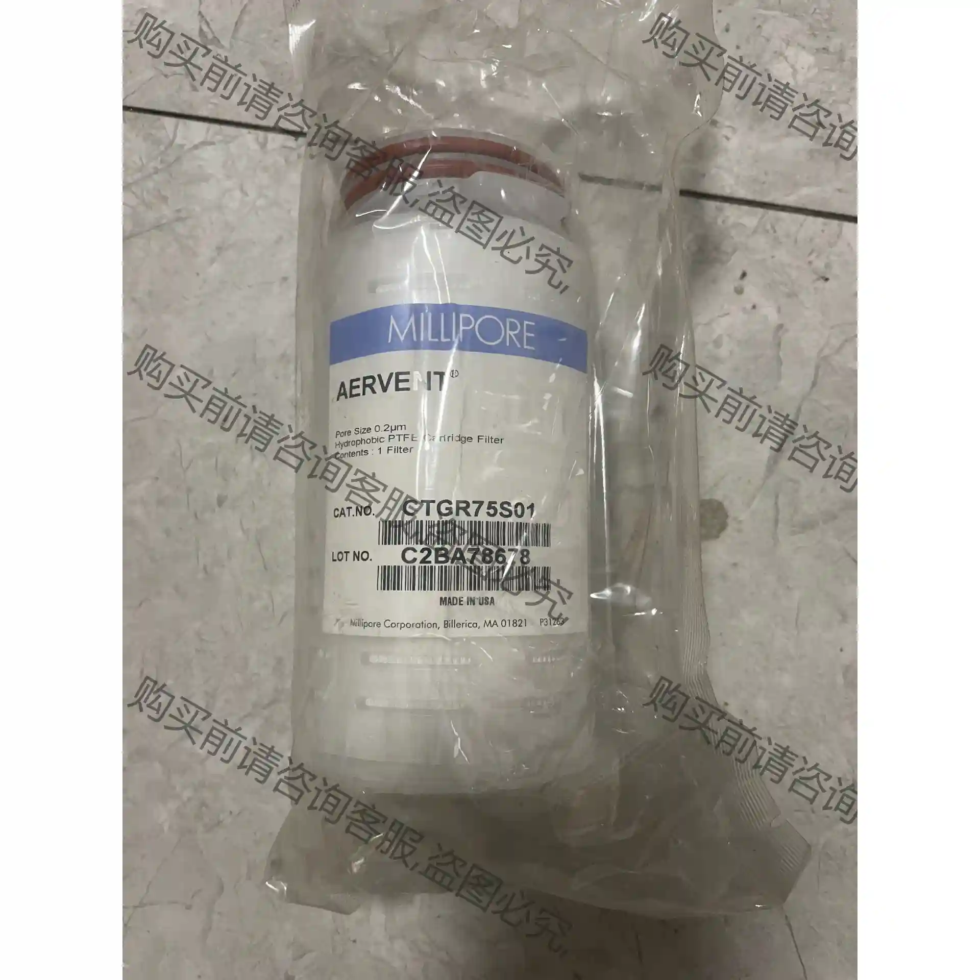 原装 Millipore密理博 空气过滤器 CTGR75S0 先议价 包上机好用
