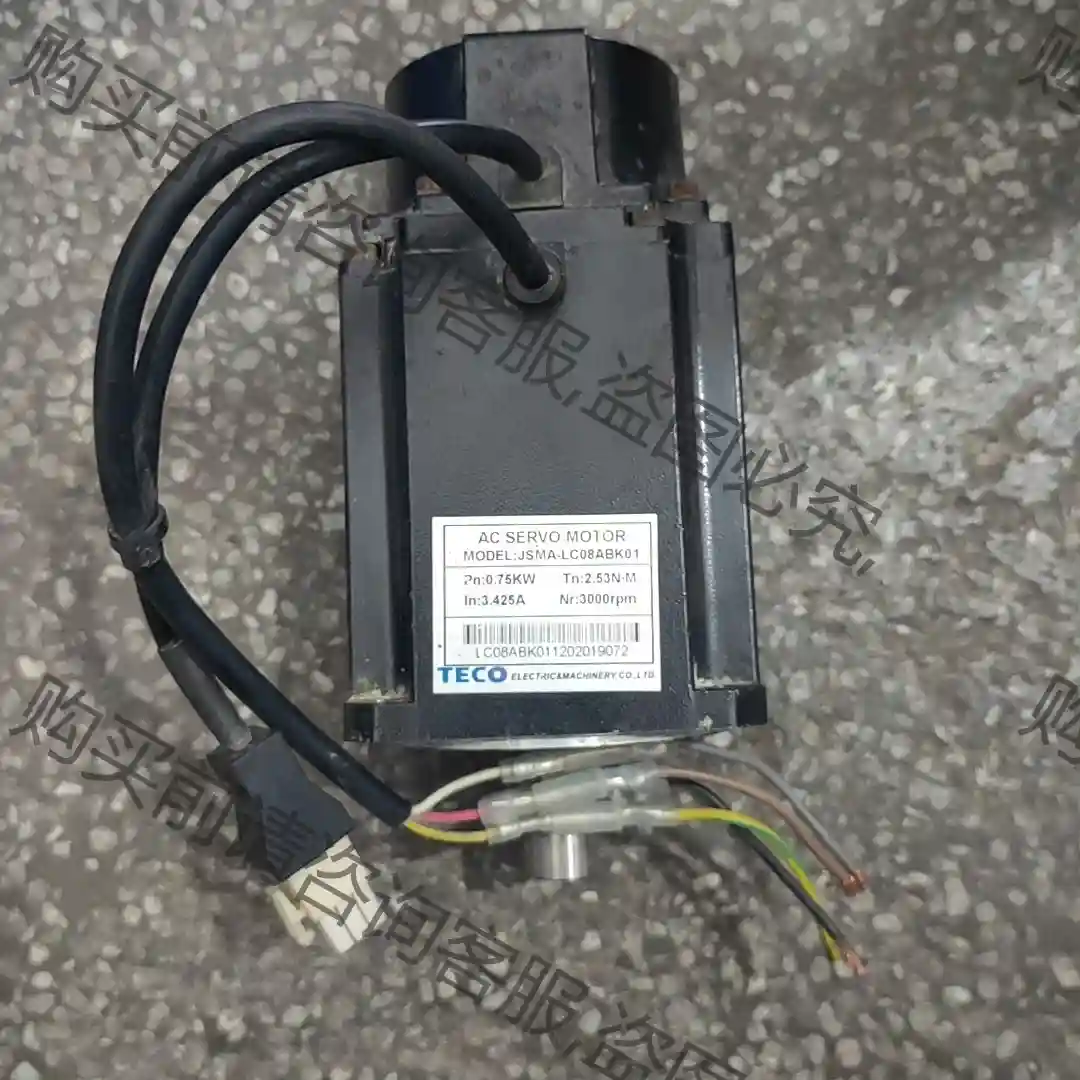 TECO东元伺服电机0.75KW JSMA-SC08ABK0 先议价 包上机好用