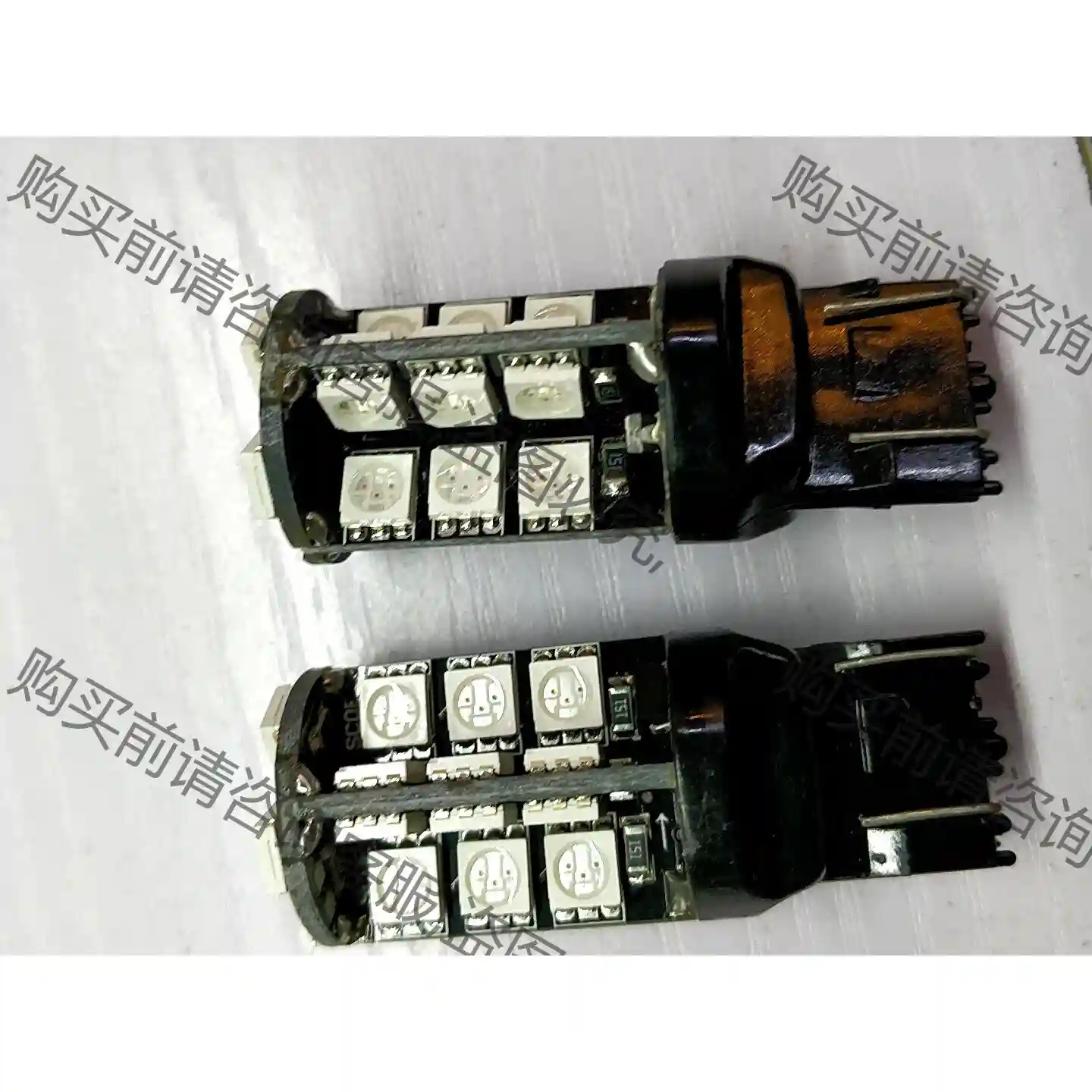 t20 w21/5w双丝刹车灯led红光常亮bu带爆闪大部分 先议价 包上机