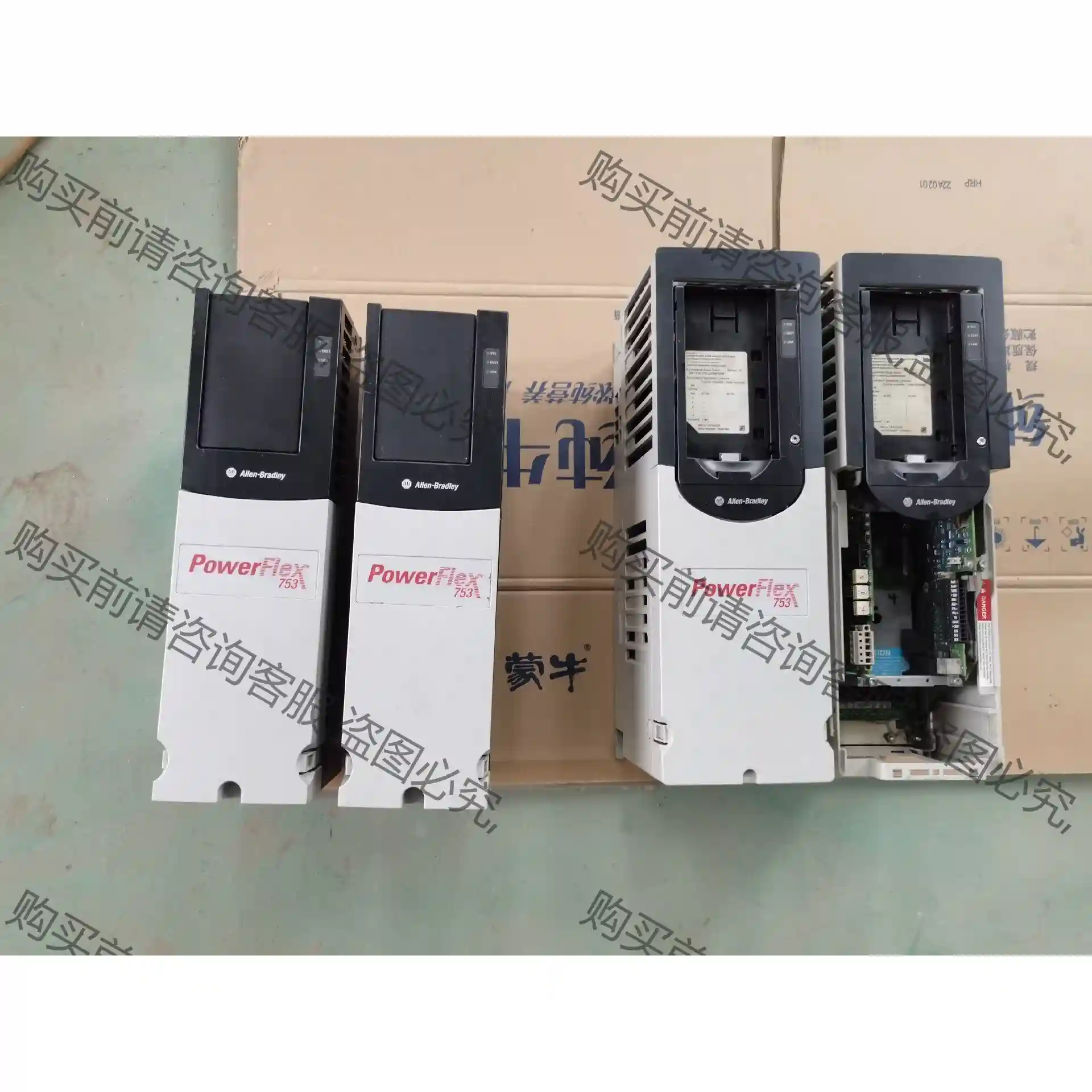 库存罗克韦erAB753变频器四台，有两台全新无包装，有两台是 先议