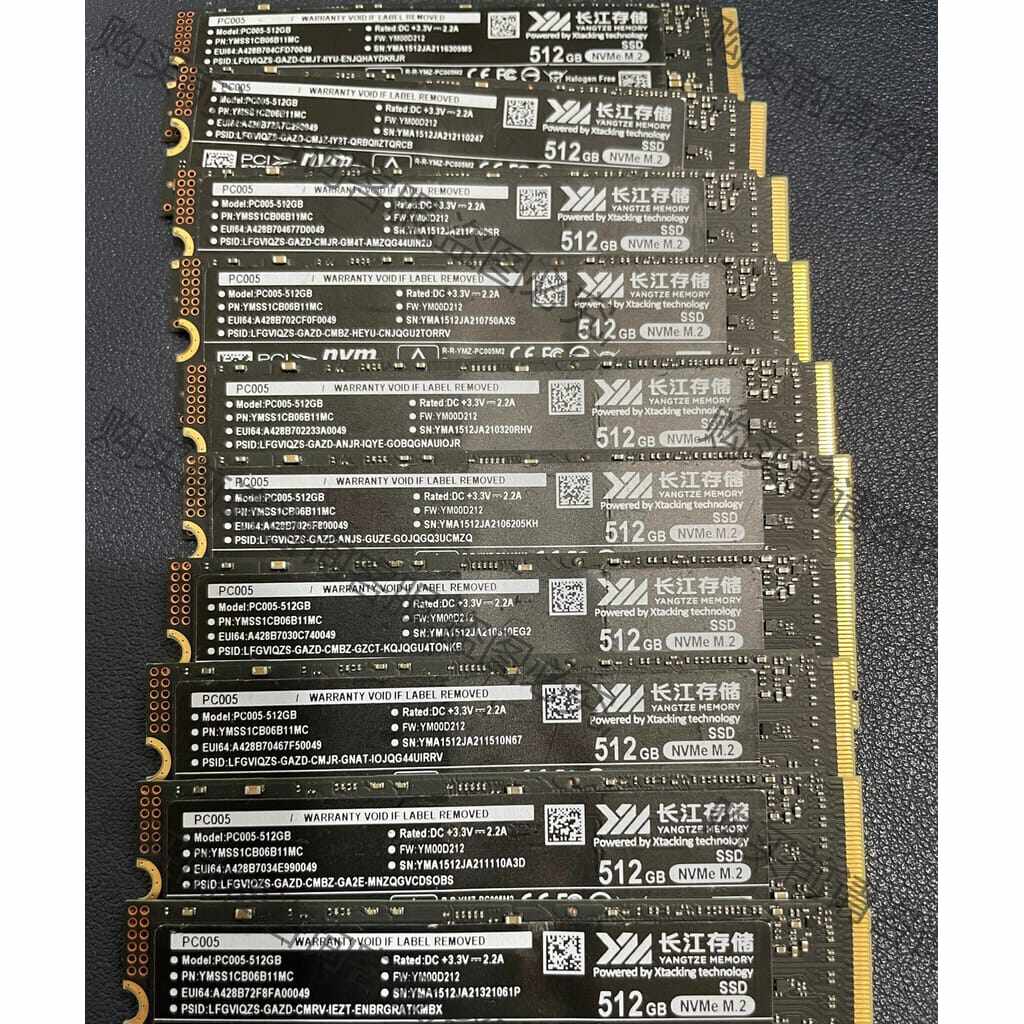 功能正常议价 长江存储 PC005 512G NVME 2280