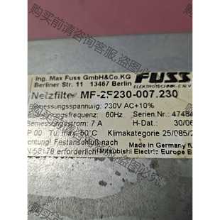 2F230 功能正常议价 EMV 进口电源滤波器FUSS