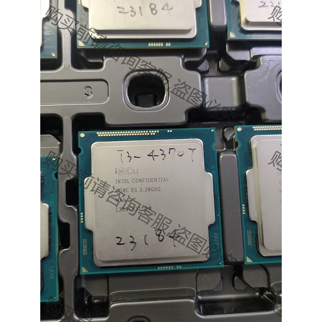 功能正常议价 i3 4370T 正显版 主频3.3G 两核四线程！有需要