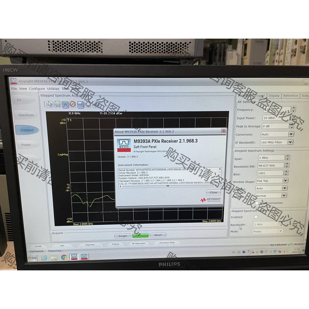 功能正常议价 租售是deM9393A高性能高精度高带宽27GHz信号分析仪