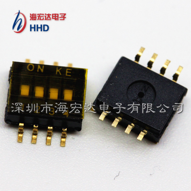 ¶Æ½ð1.27MM¼ä¾à 4λÌùƬ²¦Â뿪¹Ø²¦¶¯¿ª¹Ø4P1.27-4P DSHP04TSGER