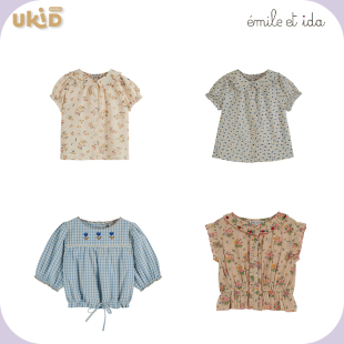 ida 现货 男女短袖 衬衫 儿童装 emile 24SS春夏季