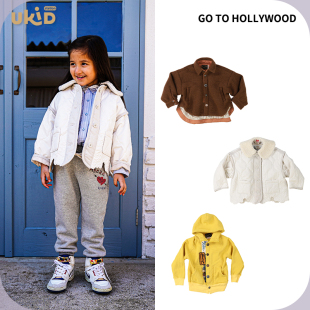 儿童装 现货 秋冬新款 2024aw 男女连帽卫衣外套 G2H