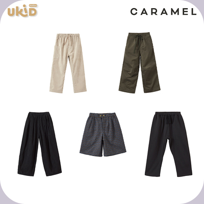 现货 caramel 24AW秋冬季儿童装男女印花长裤
