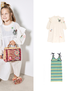 现货 Maison Mangostan 24SS春夏新款儿童装连衣裙