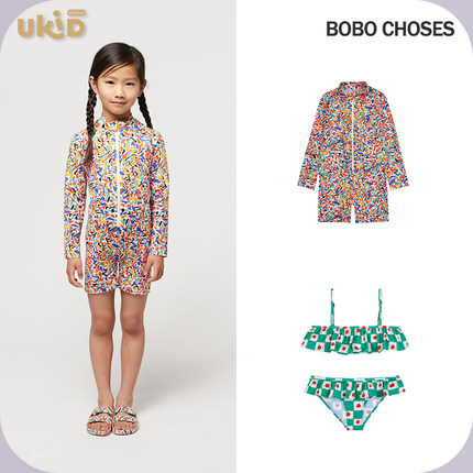 现货 BOBO CHOSES 2024SS 春夏新款儿童童装连体泳衣